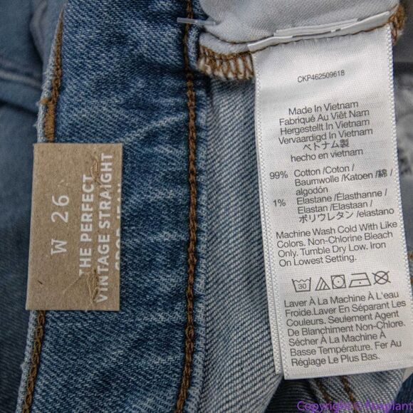 NEW Madewell The Perfect Vintage Straight Jean in Montville Wash, 26 - Picture 15 of 16